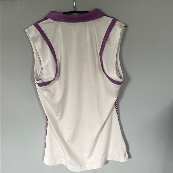 Nike Golf Women's Purple and White Striped Tank Top Size Small - Picture 5 of 5